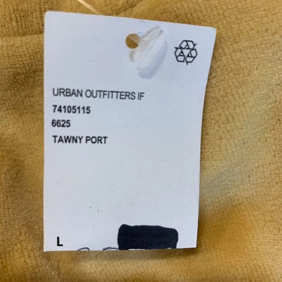 Iets Frans Women's Velour Logo Runner Shorts In Tawny Port Size L NWT - Picture 6 of 12